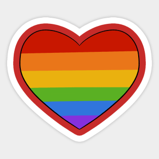 Gay Heart Sticker